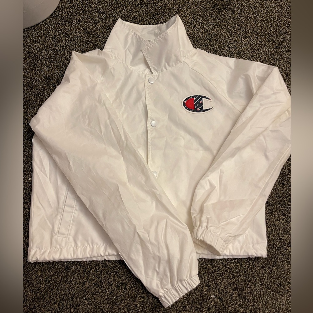 Champion cropped windbreaker jacket size small